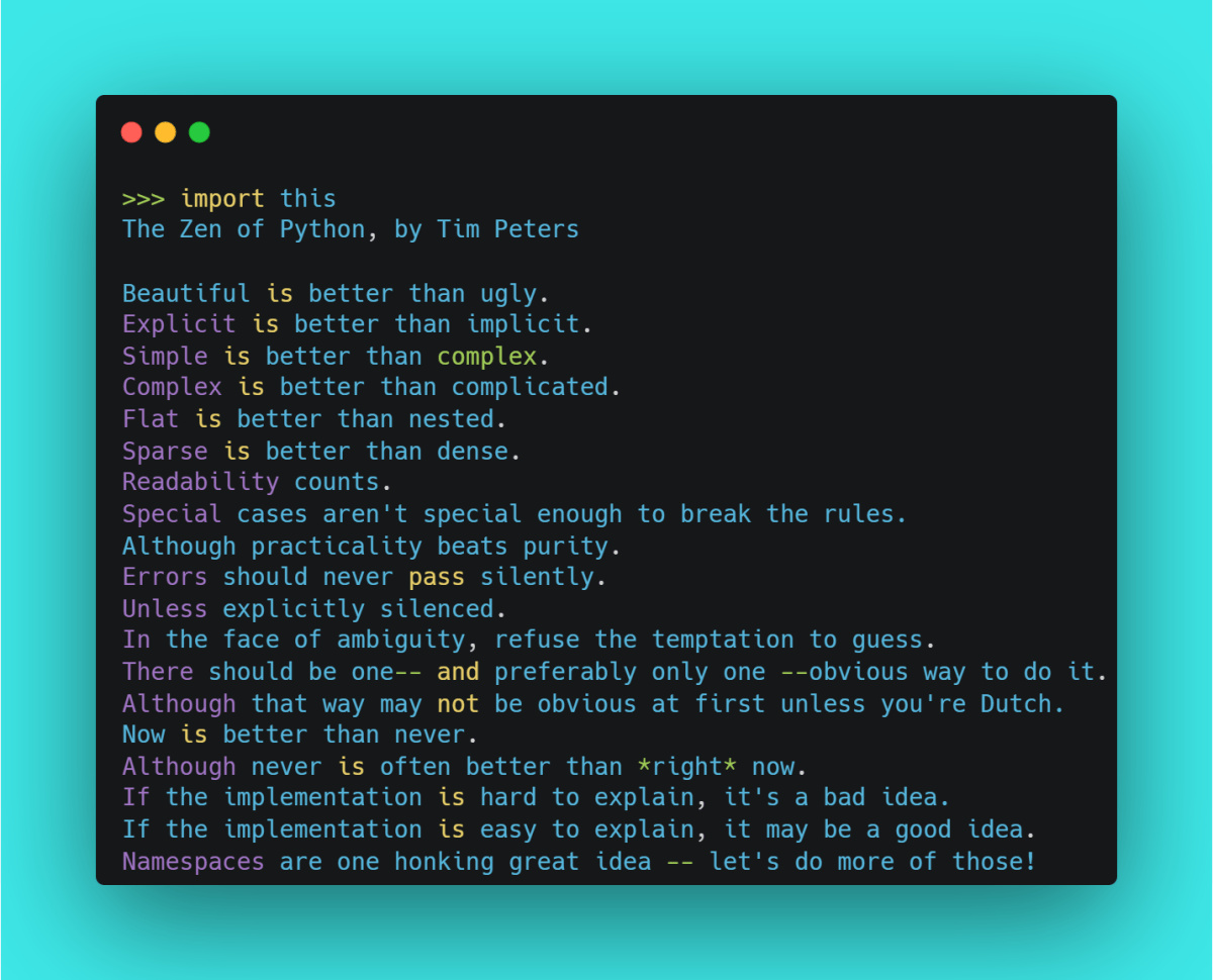 Zen of Python الگوهای طراحی برای نوشتن کد های کارآمد در پایتون - داکبورد